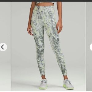 lululemon High-Rise Wunder Train HR Tights With Pockets Gray Multi Size 8 NWOT